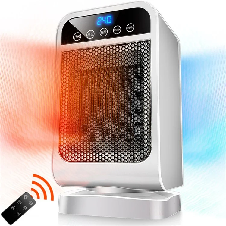 Radiateur électrique à commande à distance avec écran tactile, oscillant à 120 degrés (ST Warm) - Prise UK 220V