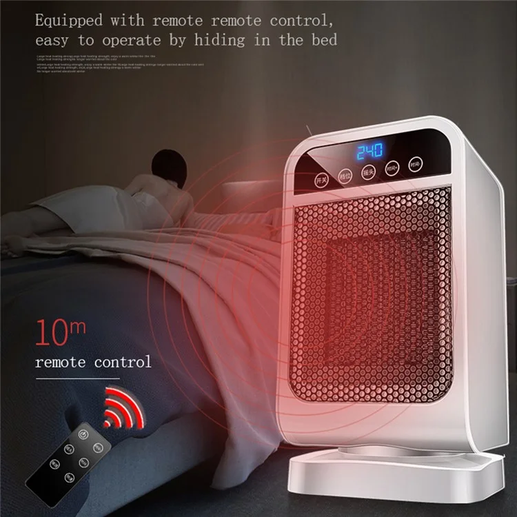 Radiateur électrique à commande à distance avec écran tactile, oscillant à 120 degrés (ST Warm) - Prise UK 220V