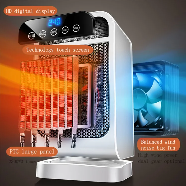 Calentador eléctrico con pantalla táctil de 120 grados, con control remoto (ST Warm) - Enchufe 110V EE. UU.