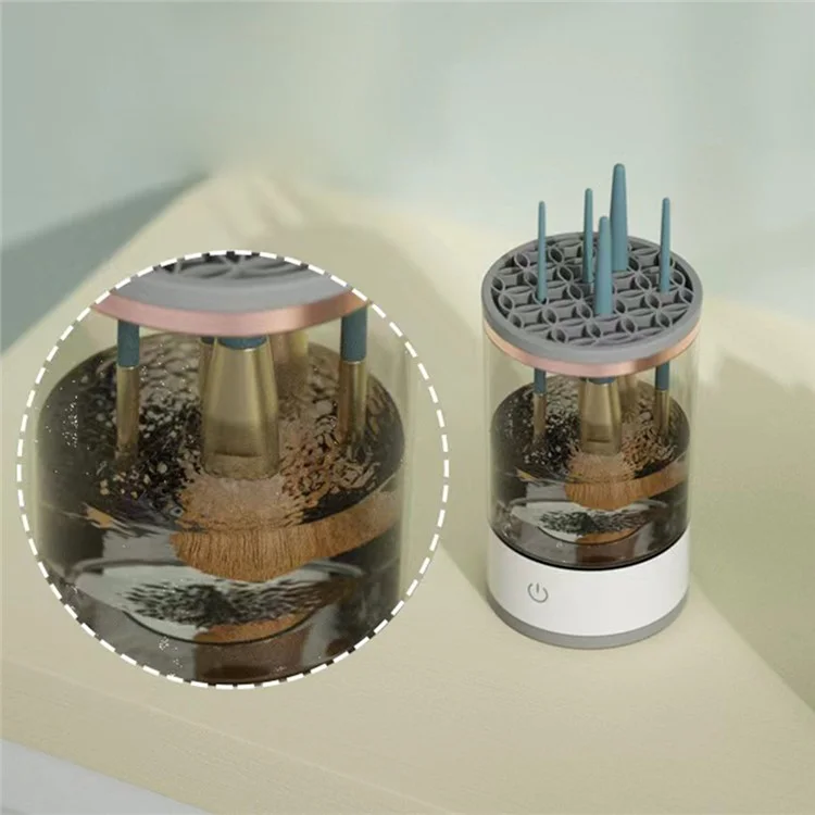 HZ-001 Nettoyant électrique pour pinceaux de maquillage, machine à laver automatique pour pinceaux de maquillage