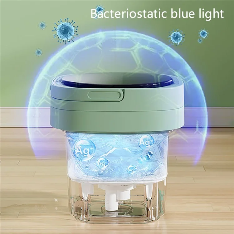 ZHXXJ-001 8L Portable Washing Machine Blue Light Sterilization Folding Mini Washer for Baby Cloth, Underwear - Purple