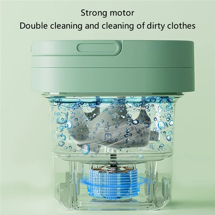 ZHXXJ-001 8L Portable Washing Machine Blue Light Sterilization Folding Mini Washer for Baby Cloth, Underwear - Purple