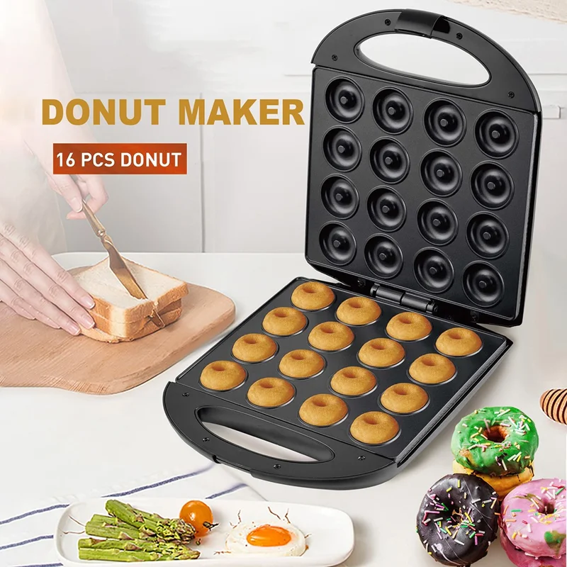 COUPE CP616 16 Hole Donut Machine Electric Non-Stick Double Side Heating Baking Equipment (CE Certificated, No FDA) - US Plug / 110V