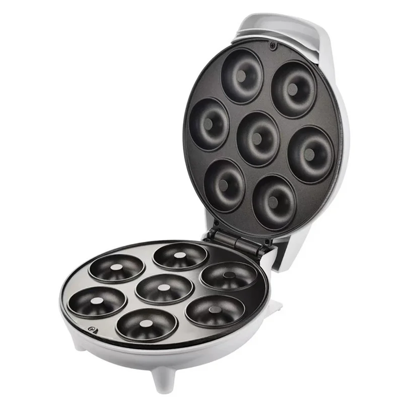COUPE CP530 Mini Donut Maker 7 Holes Electric Donut Press Machine for Home Kitchen (CE Certificated, No FDA) - White / EU Plug