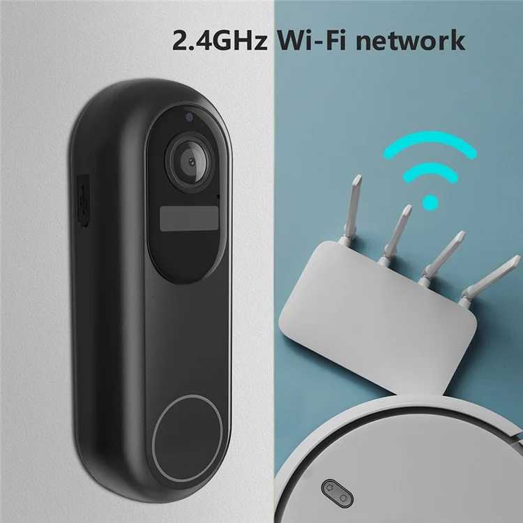 T31 Tuya WiFi Video Doorbell PIR Motion Sensor Wireless Remote Home Video Voice Intercom - US Plug