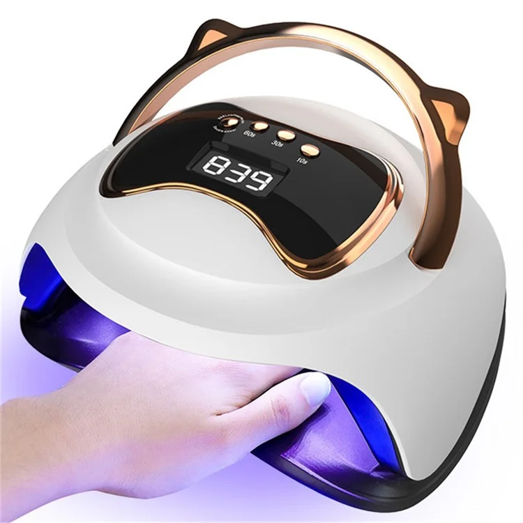 BLUEQUE V19 Bären-förmige UV-LED-Nagellampe 120W Tragbare Nageltrocknerin Gel-Polier-Härtungslampe Maniküre-Set - EU-Stecker