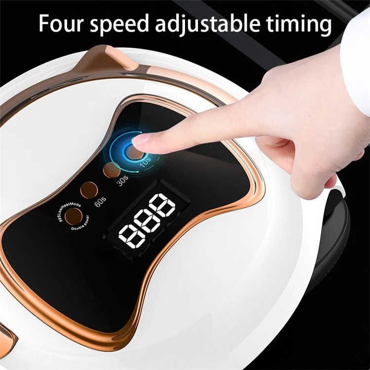 BLUEQUE V19 Bären-förmige UV-LED-Nagellampe 120W Tragbare Nageltrocknerin Gel-Polier-Härtungslampe Maniküre-Set - EU-Stecker