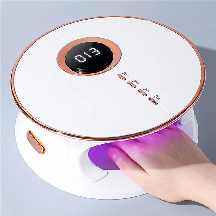 BLUEQUE V12 168W Nail UV LED Light 120W Nail Dryer Trocknungslampe für Gel-Nagellack - Weiß / EU-Stecker
