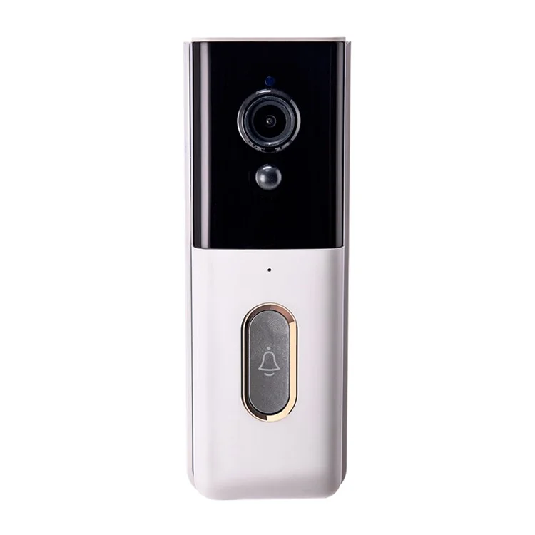 T204 Tuya WiFi Wireless Smart Video Doorbell Infrared Night Vision HD Display Doorbell - White