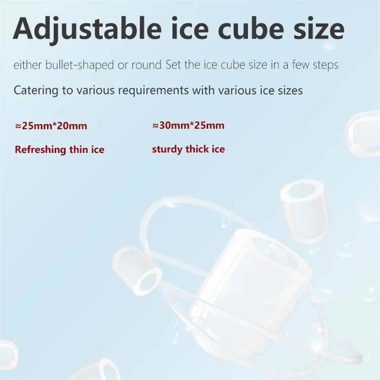 CKGO 12-G Ice Maker Household Ice Machine Self-Cleaning Small Ice Cube Maker - Black  /  US Plug