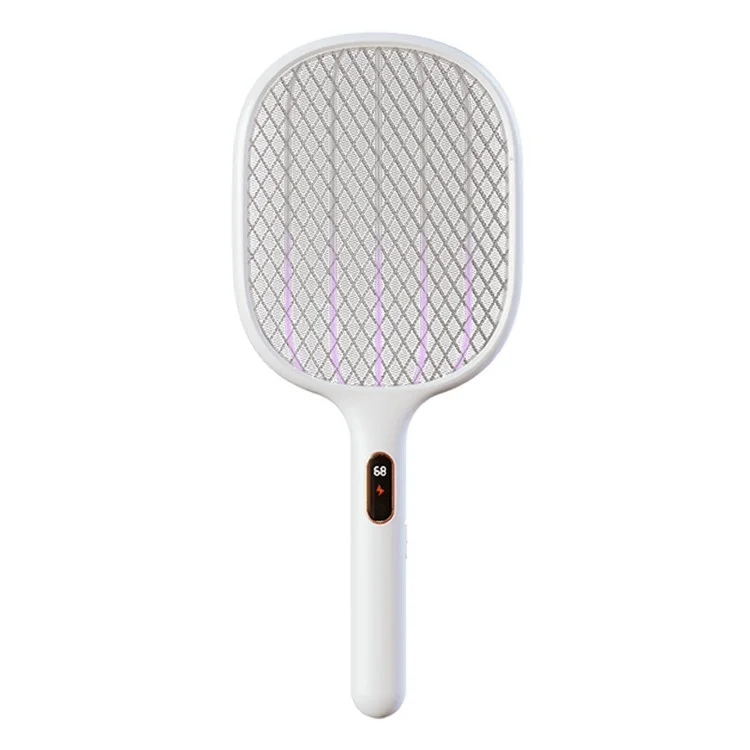 Xiaomiyoupin Qualitell S1 Affichage Numérique Bug Zapper Lampe Électrique Mosquito Mosquito Racket - Blanc