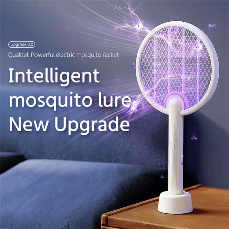 XIAOMIYOUPIN QUALITELL C2 Lâmpada Recarregável Matadora de Insetos Elétrica Raquete Matadora de Moscas Mosquitos