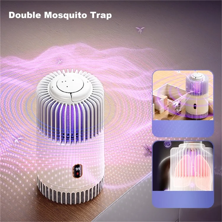 Xiaomiyoupin Qualitell K3 Lámpara de Asesino de Mosquitos Portátiles Con Pantalla de Potencia