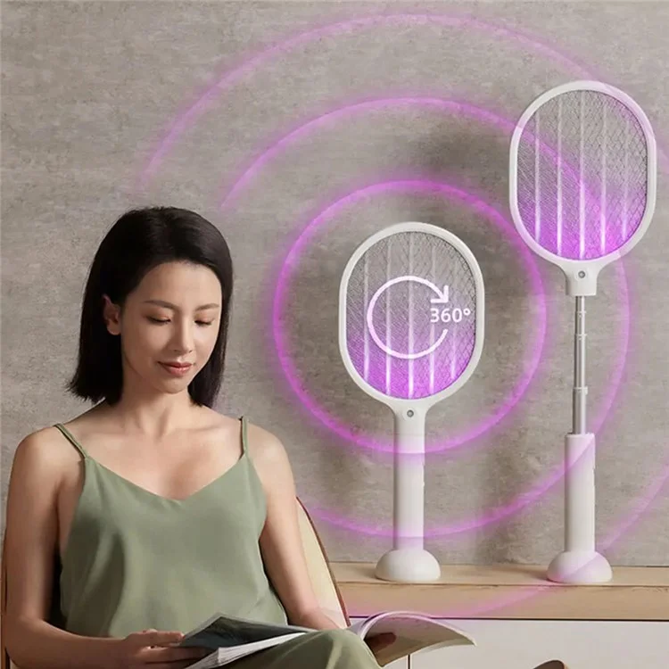 XIAOMIYOUPIN QUALITELL L1 LED Green Light Mosquito Detection Electric Fly Swatter Racket Bug Zapper