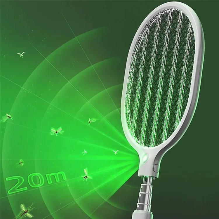 XIAOMIYOUPIN QUALITELL L1 LED Green Light Mosquito Detection Electric Fly Swatter Racket Bug Zapper