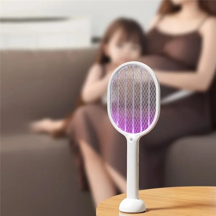 Xiaomiyoupin Qualitell L1 LED Green Light Mosquito Detection Electric Fly Swatter Racket Bug Zapper