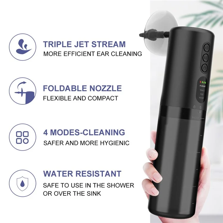 FB009 Electric Ear Wax Removal Device IPX6 Waterproof Ear Washer Cleaning Tool
