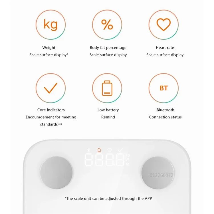 XIAOMI MIJIA S400 Genaue Körperfettwaage Bluetooth APP Monitor Digitale Waage - Blau