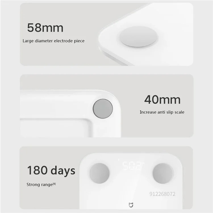 XIAOMI MIJIA S400 Genaue Körperfettwaage Bluetooth APP Monitor Digitale Waage - Blau