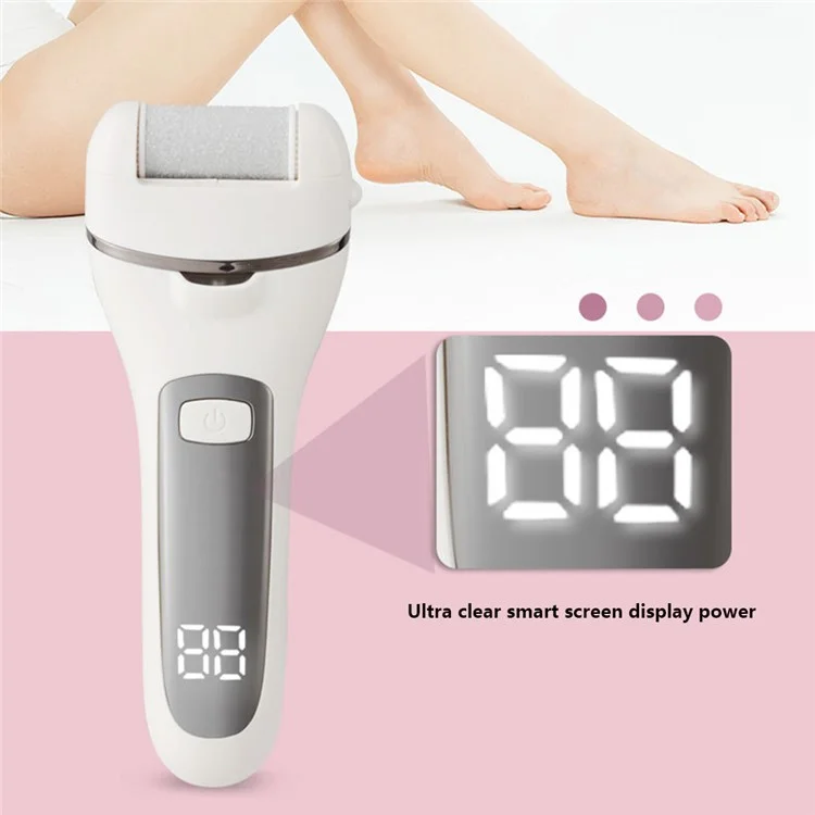 LA-M269 Electric Foot Grinder Foot Callus Remover Pedicure Tools Foot Care Kit - White