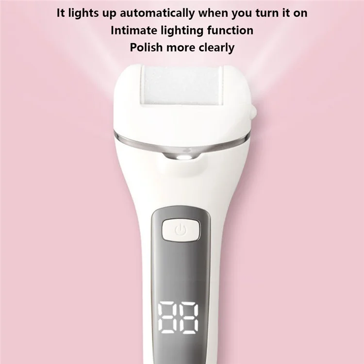 LA-M269 Electric Foot Grinder Foot Callus Remover Pedicure Tools Foot Care Kit - White