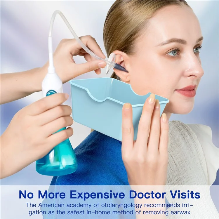 W10 Manual Ear Washer Ear Wax Removal Kit Home Ear Flushing Tools - Green