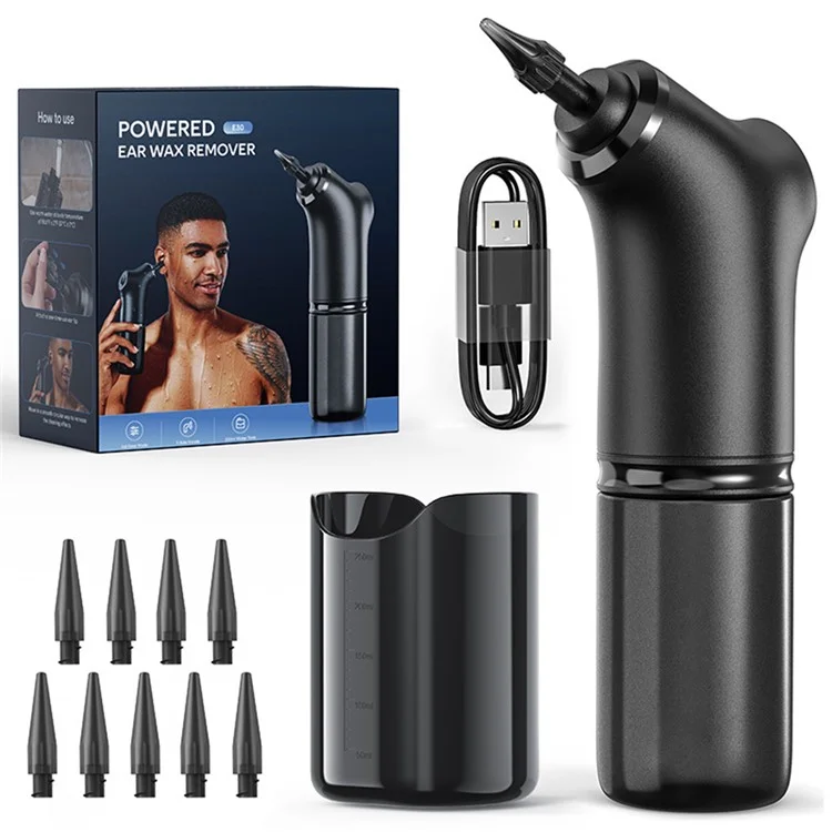 E30 4 Modes Electric Ear Cleaner Water Irrigation Ear Washer with 200ml Water Tank