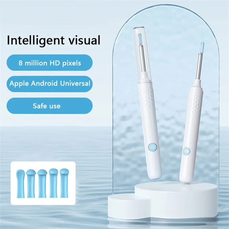 N3 PRO-B WiFi Visual Otoscope with LED Lights Earwax Remover Phone App Monitoring