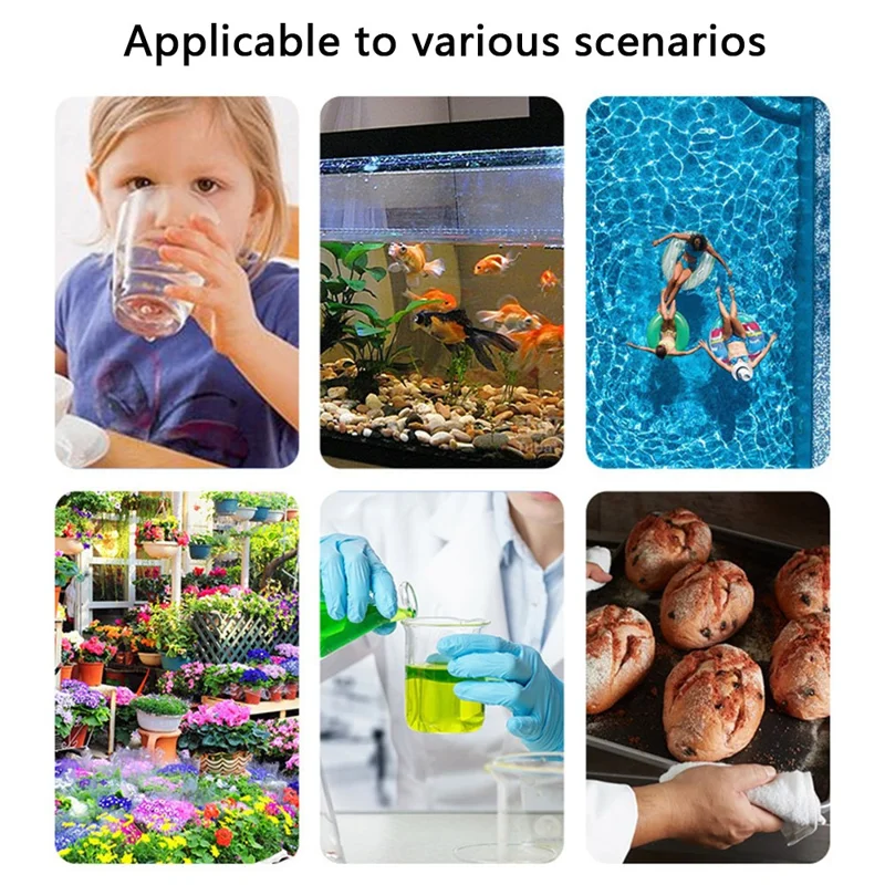 4-in-1 PH TDS EC TEMP Test Pen Portable Water Quality Monitor Tester - Blue