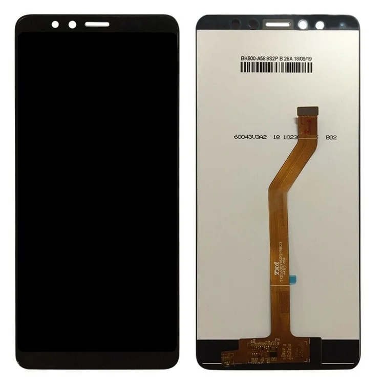 Pantalla LCD y ensamblaje de digitalizador de repuesto OEM para Lenovo K5 Pro - Negro