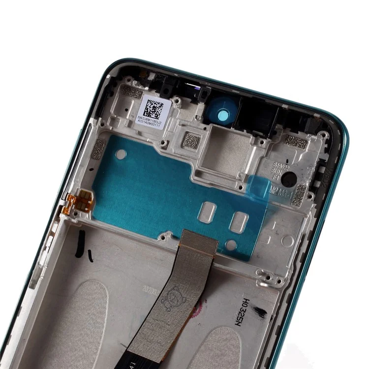 Für Xiaomi Redmi Note 9S/Note 9 Pro Grade S LCD-Bildschirm und Digitizer-Baugruppe + Rahmen-Ersatzteil (ohne Logo) - Blau