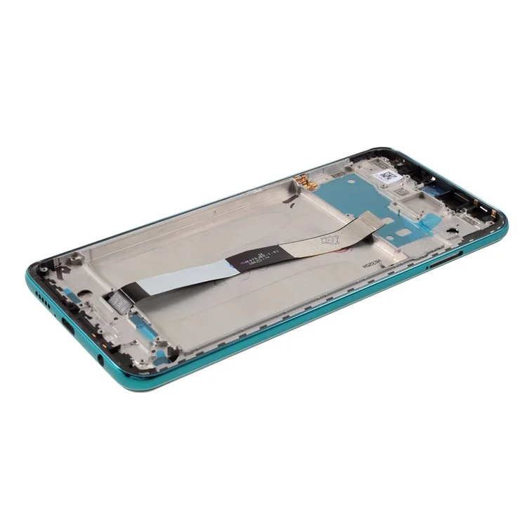 Für Xiaomi Redmi Note 9S/Note 9 Pro Grade S LCD-Bildschirm und Digitizer-Baugruppe + Rahmen-Ersatzteil (ohne Logo) - Blau