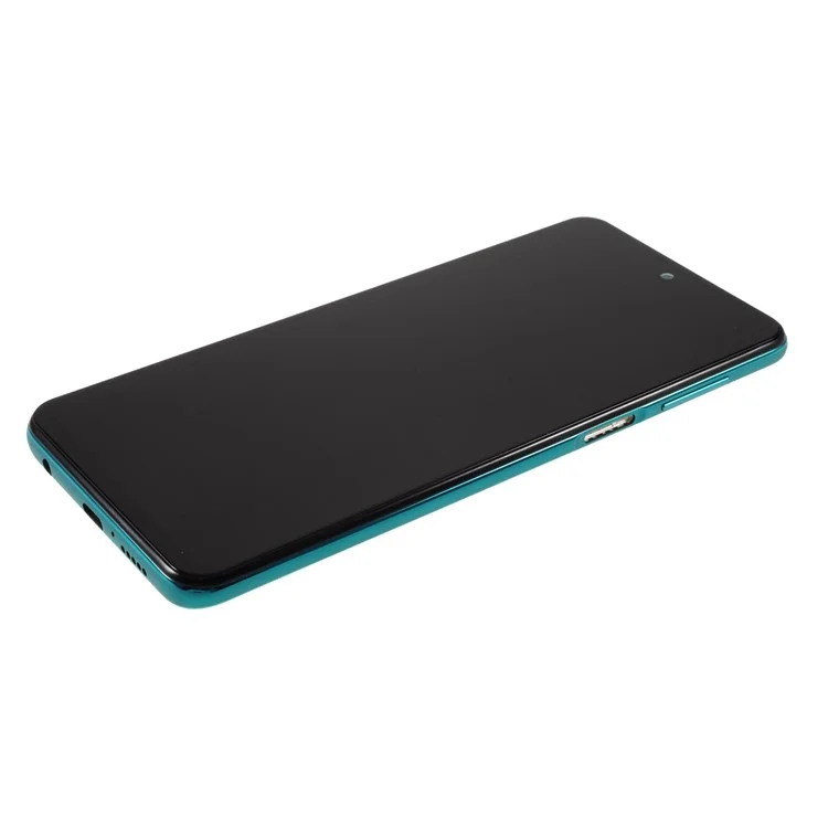 Für Xiaomi Redmi Note 9S/Note 9 Pro Grade S LCD-Bildschirm und Digitizer-Baugruppe + Rahmen-Ersatzteil (ohne Logo) - Blau
