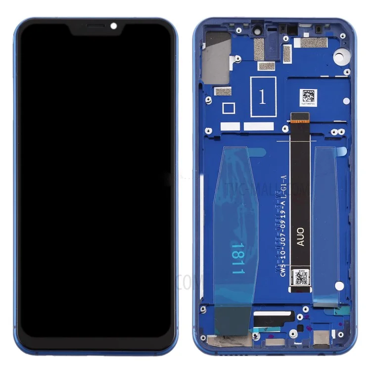 Assemblaggio OEM LCD Schermo e Digitazer + Frame Parte Per Lenovo Z5 / L78011 - Blu