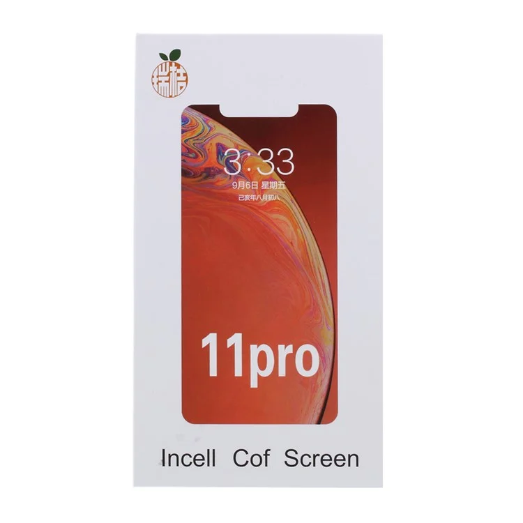 Écran LCD de Grade C et Ensemble de Numériseurs + Partie du Cadre (ruiju Infermainmaire) (sans Logo) Pour Iphone 11 Pro 5,8 Pouces
