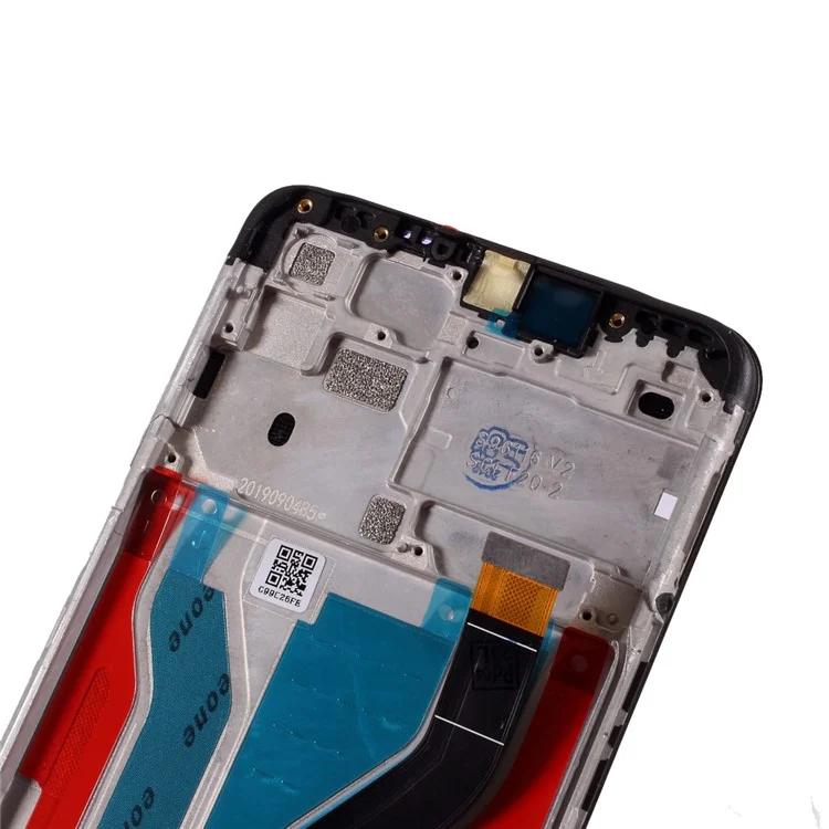 Assembly LCD Screen and Digitizer Assembly + Frame (Without LOGO) per Samsung Galaxy A10s SM-A107F - Nero