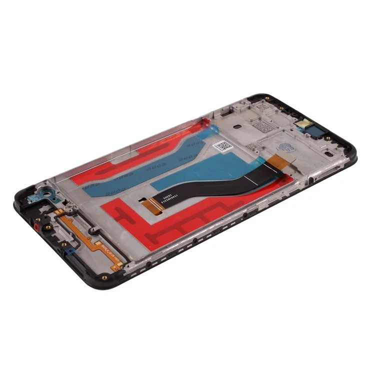 Assembly LCD Screen and Digitizer Assembly + Frame (Without LOGO) per Samsung Galaxy A10s SM-A107F - Nero