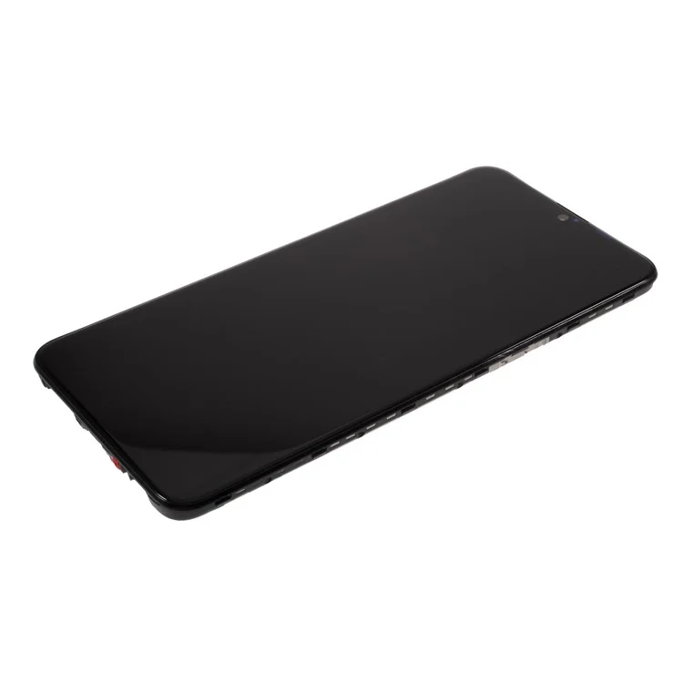 Assembly LCD Screen and Digitizer Assembly + Frame (Without LOGO) per Samsung Galaxy A10s SM-A107F - Nero