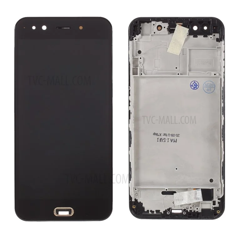 For Vivo X9s Plus LCD Screen and Digitizer Assembly with Frame Repair Part (In-cell Craft) - Black