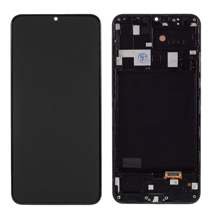 LCD-Bildschirm und Digitizer-Baugruppe + Rahmen, TFT-Version (ohne Logo) für Samsung Galaxy A20 A205 - Schwarz
