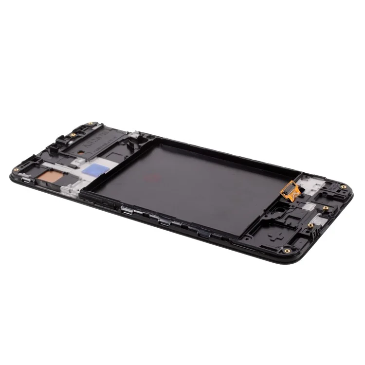 Sostituzione dello schermo LCD e del gruppo digitalizzatore + cornice (senza logo) (edizione TFT, senza funzione di impronta digitale) per Samsung Galaxy A30s SM-A307 - Nero