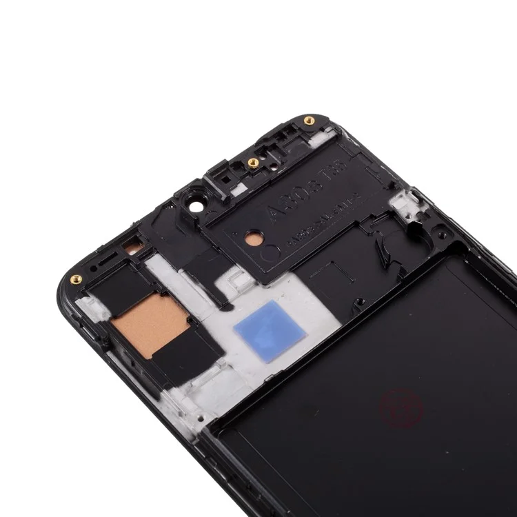 Sostituzione dello schermo LCD e del gruppo digitalizzatore + cornice (senza logo) (edizione TFT, senza funzione di impronta digitale) per Samsung Galaxy A30s SM-A307 - Nero