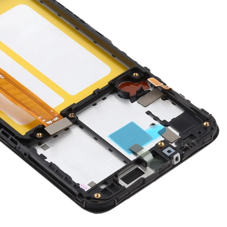 OEM-LCD-Bildschirm und Digitizer-Baugruppe + Rahmen-Reparaturteil (ohne Logo) für Samsung Galaxy A20e SM-A202F - Schwarz
