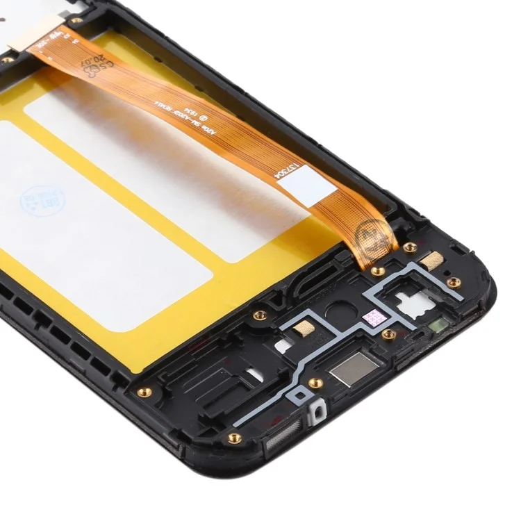 OEM-LCD-Bildschirm und Digitizer-Baugruppe + Rahmen-Reparaturteil (ohne Logo) für Samsung Galaxy A20e SM-A202F - Schwarz