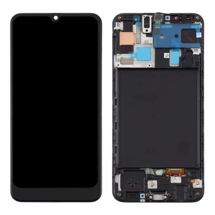 Suporte de Tela e Digitalizador LCD + Substituição de Quadros (sem Logotipo) (edição Tft, Sem Função de Impressão Digital) Para o Samsung Galaxy A50 SM-A505 - Preto