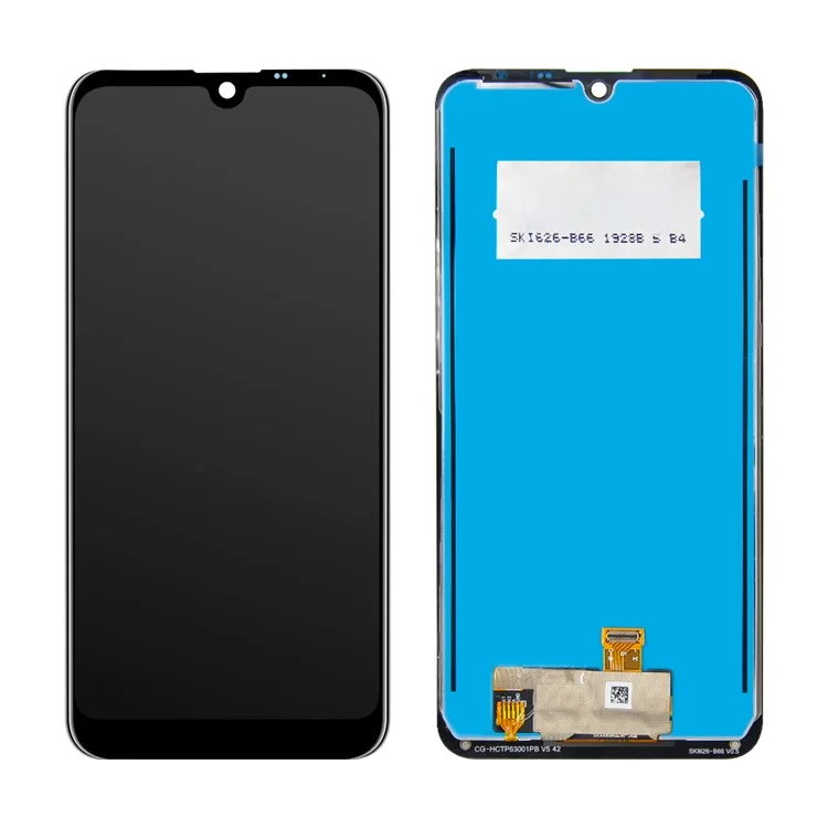 Parte de Ensamblaje de Pantalla LCD y Digitalizador Para LG K50 2019 X520 / Q60 X525 - Negro