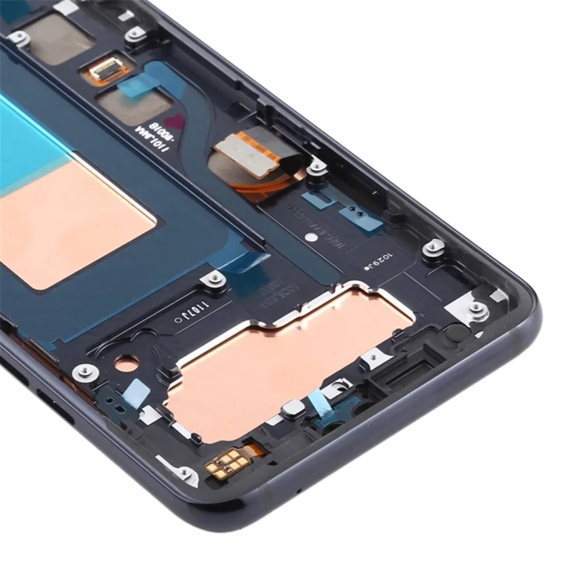 OEM AMOLED Screen Display Touch Panel Digitizer Assembly with Frame Replacement (Without Logo) for LG V40 ThinQ V405 - Black