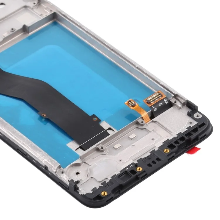 OEM LCD Screen Display Digitizer Assembly with Frame (Without Logo) for LG K20 (2019) LM-X120EMW, LMX120EMW, LM-X120 - Black