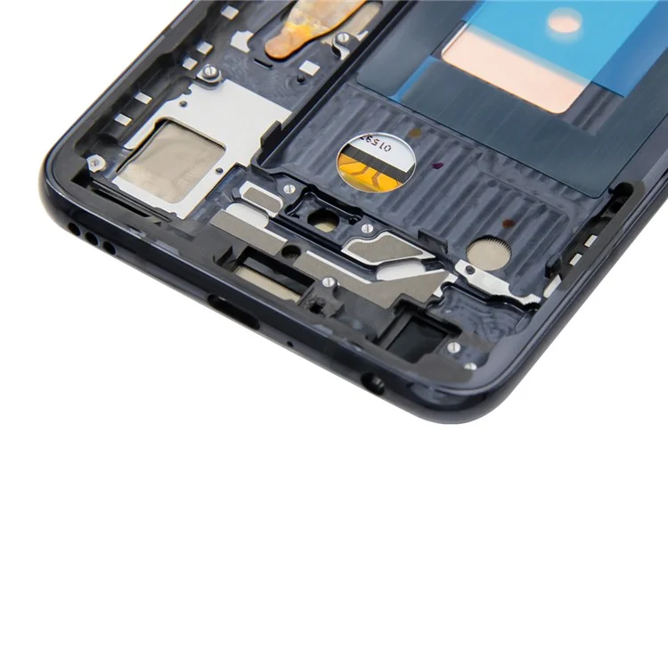 Assemblaggio OEM AMOLED Schere e Digitazer Con Telaio (senza Logo) Per LG G8X Thinq LMG850EMW - Nero