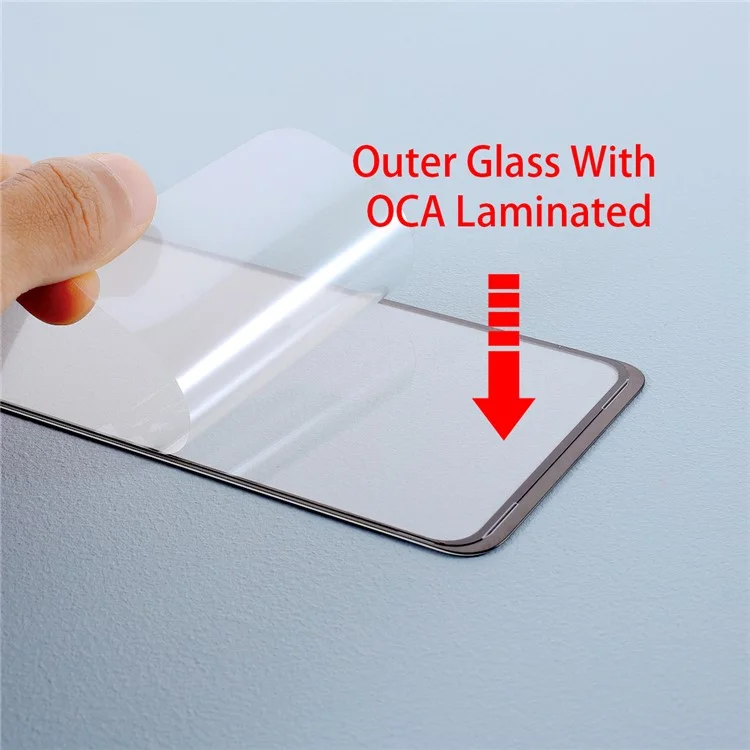 Screen Glass Lens + OCA Adhesive Replace Part for Samsung Galaxy A41 A415